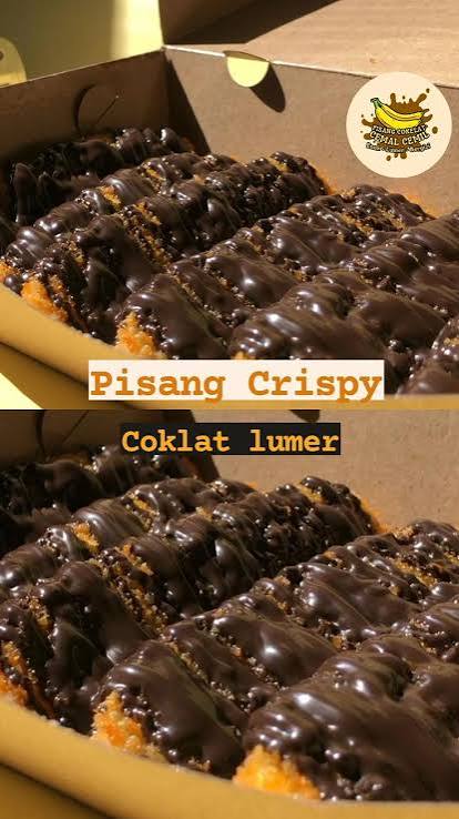Pisang crispy topping glaze
